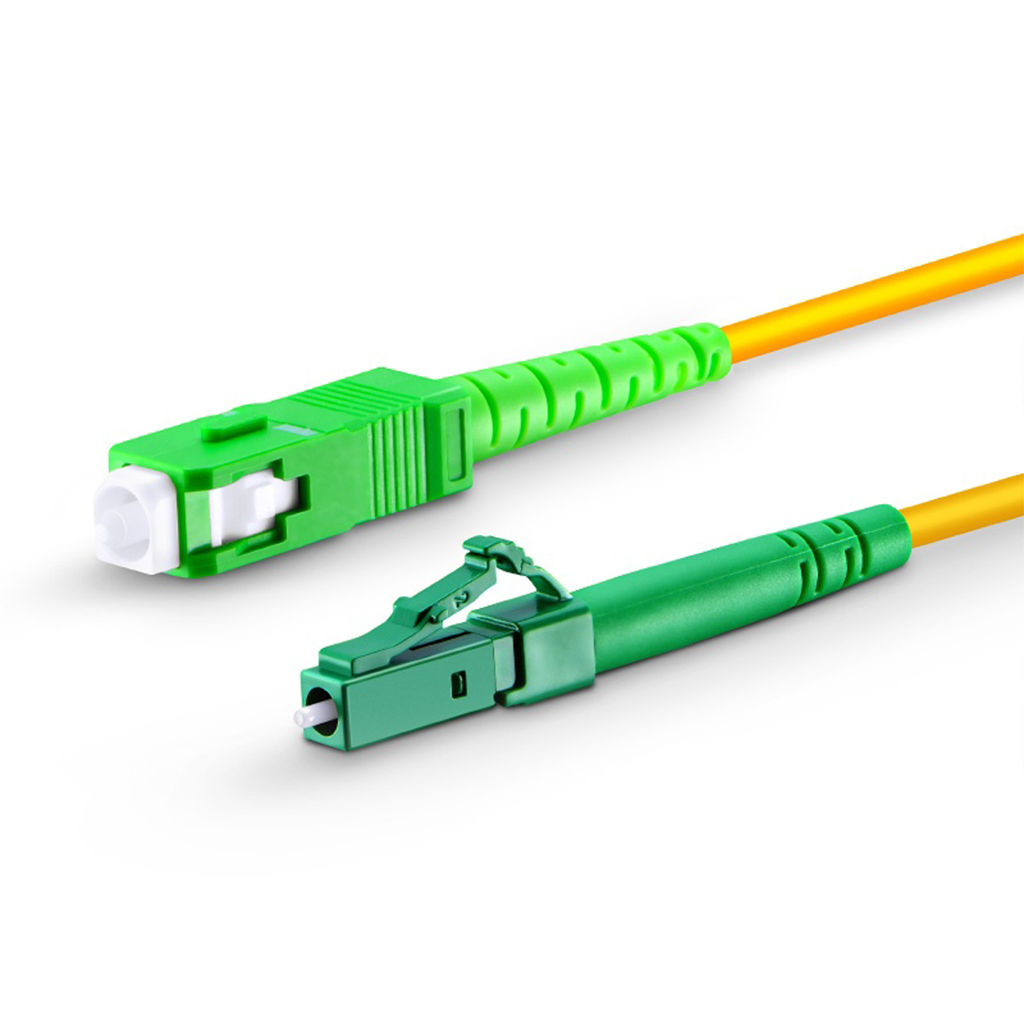 Fiber Patch Cable LC to SC APC Single Mode Simplex Shop Fiber