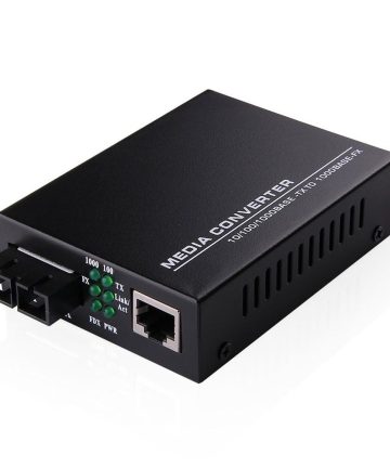 Media Converter - 10/100/1000Base-T RJ45 to 1000Base-X SC Duplex (20km) - Image 1