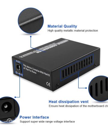 Media Converter - 10/100/1000Base-T RJ45 to 1000Base-X SFP - Image 8